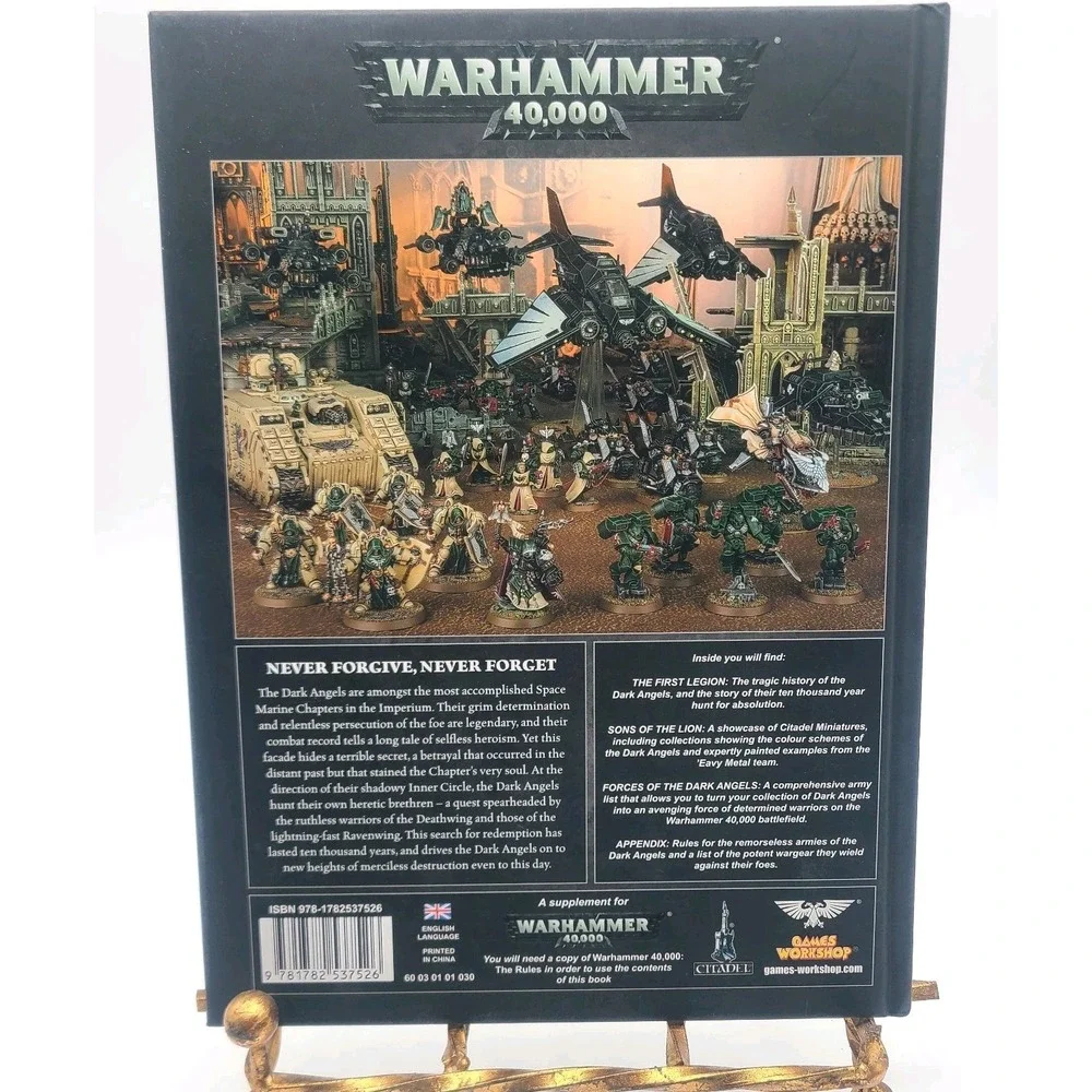 Codex: Adeptus‎ Astartes Dark Angels Hardcover Warhammer 40K Games Workshop 2015